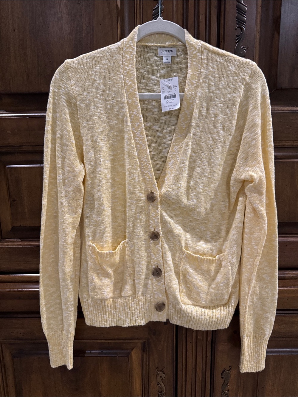 J. Crew Soft Butter Yellow Knit Cardigan - NWT - Small